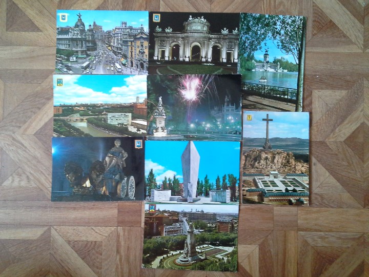 Postales: LOTE 9 POSTALES MADRID - Foto 1