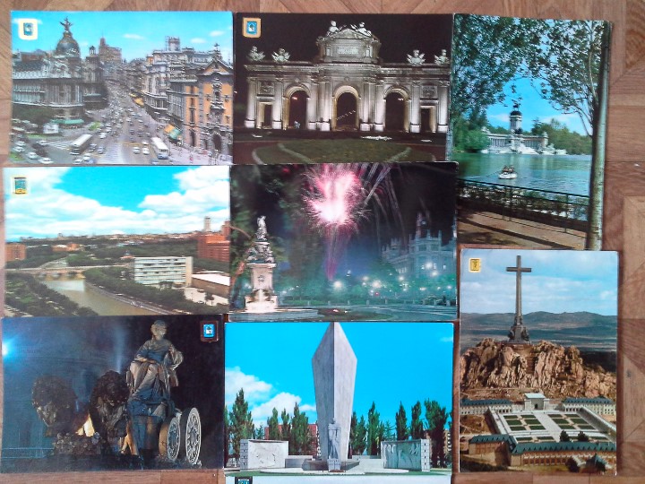 Postales: LOTE 9 POSTALES MADRID - Foto 2