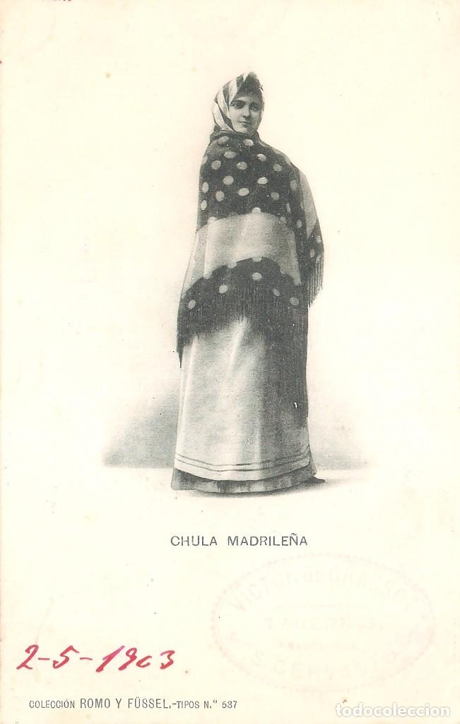 Postales: MADRID CHULA MADRILE&Ntilde;A 1903
