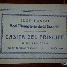 Postales: REAL MONASTERIO DE EL ESCORIAL - CASITA DEL PRINCIPE - 10 POSTALES. Lote 105800279