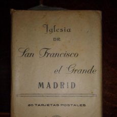 Postales: IGLESIA DE SAN FRANCISCO EL GRANDE - MADRID - 20 POSTALES. Lote 105801507