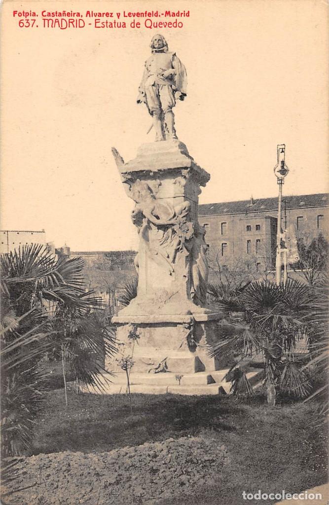 Postales: MADRID.- ESTATUA DE QUEVEDO