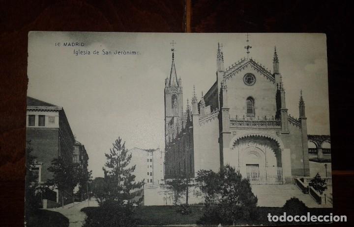 Postales: POSTAL DE MADRID - IGLESIA DE SAN JERONIMO - Foto 1