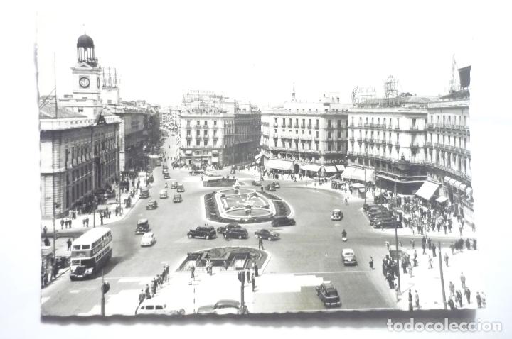 Postales: POSTAL MADRID PUERTA DEL SOL CIRCULADA CM - Foto 1