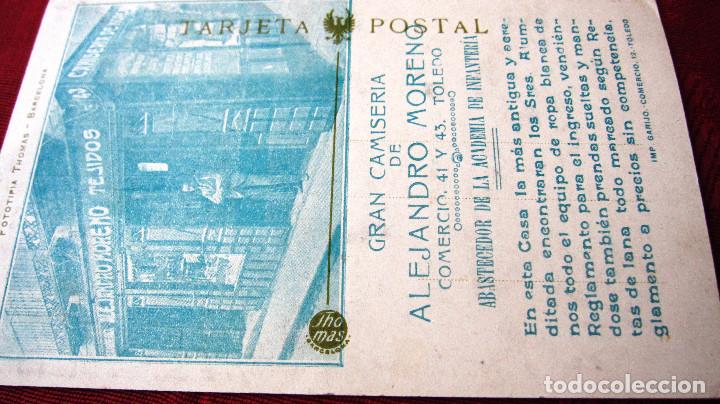 Postales: POSTAL TOLEDO: LAS MURALLLAS CERCA DE LA PUERTA VISAGRA.PROPAGANDA GRAN CAMISERIA.FOTOTIPIA THOMAS - Foto 2 - 116468643