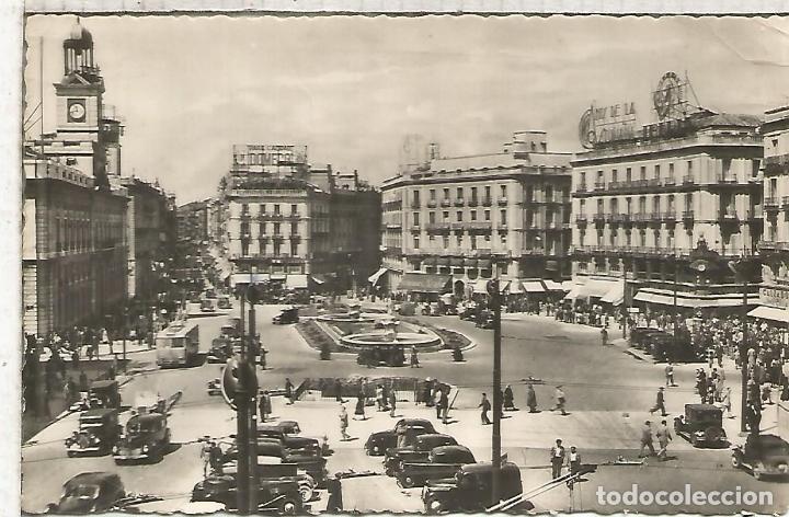 Postales: MADRID PUERTA DEL SOL ESCRITA - Foto 1