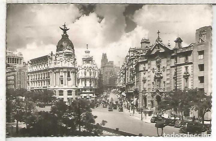 Postales: MADRID CALLE ALCALA ESCRITA - Foto 1