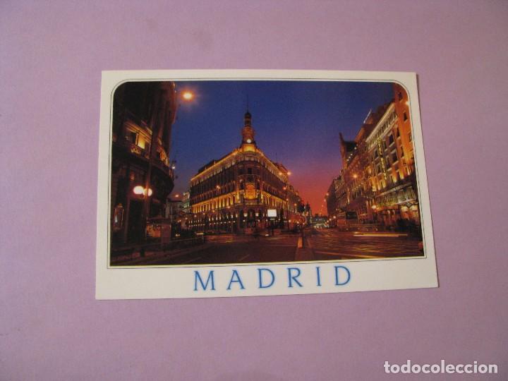Postales: POSTAL DE MADRID. ALCAL&Aacute; Y PUERTA DEL SOL. - Foto 1