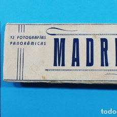 Postales: MUY RARO LIBRO CON 12 FOTOGRAFIAS PANORAMICAS DE MADRID, ELIOTIPIA ARTISTICA ESPAÑOLA AÑOS 40 FOTOS