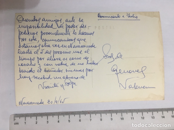 Postales: POSTAL. NAVACERRADA. MADRID. REGTOR. H. 1960? - Foto 2