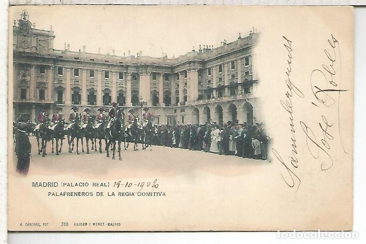 Postales: MADRID PALACIO REAL DORSO SIN DIVIDIR - Foto 1