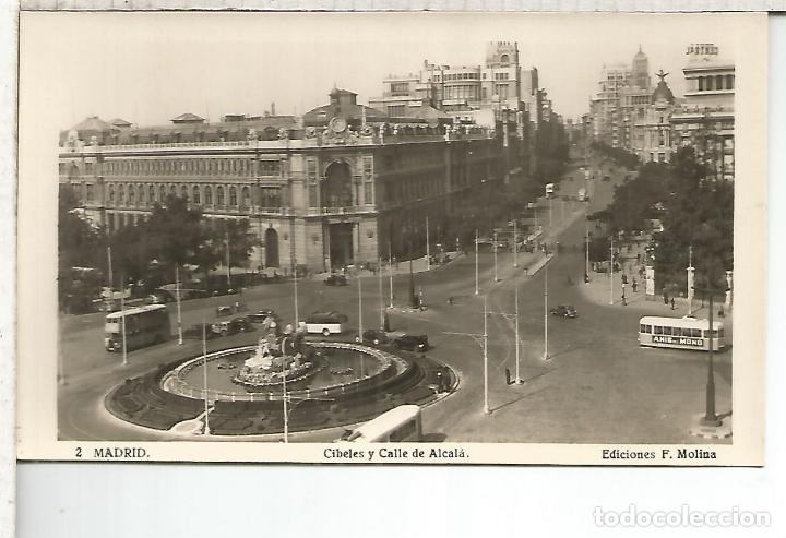 Postales: MADRID CIBELES ESCRITa - Foto 1