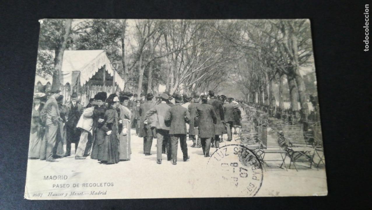Postales: MADRID PASEO DE RECOLETOS - Foto 1