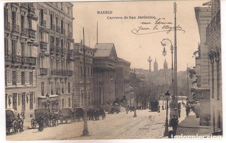 Postales: POSTAL DE MADRID - CARRETERA DE SAN JER&Oacute;NIMO. - Foto 1