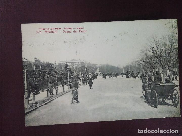 Postales: PASEO DEL PRADO.  MADRID. - Foto 1