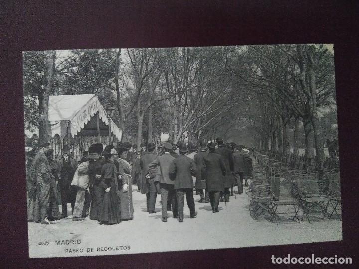 Postales: PASEO DE RECOLETOS.  MADRID. SIN CIRCULAR - Foto 1