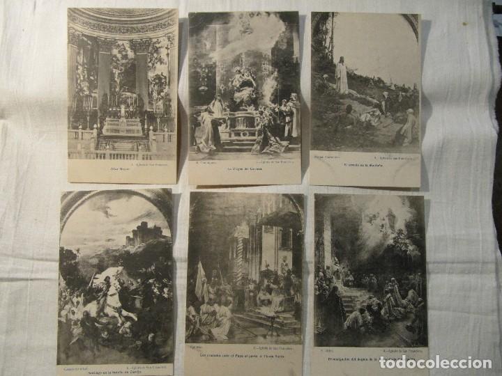 Postcards: LOTE DE 6 POSTALES  ANTIGUAS - IMAGENES DE LA IGLESIA DE SAN FRANCISCO - SIN CIRCULAR