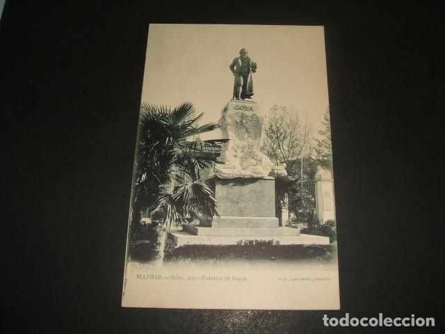 Postales: MADRID ESTATUA DE GOYA - Foto 1