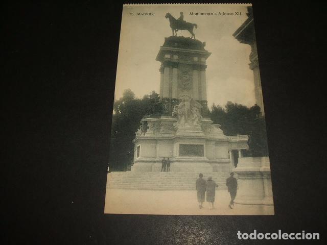 Postales: MADRID MONUMENTO A ALFONSO XII - Foto 1