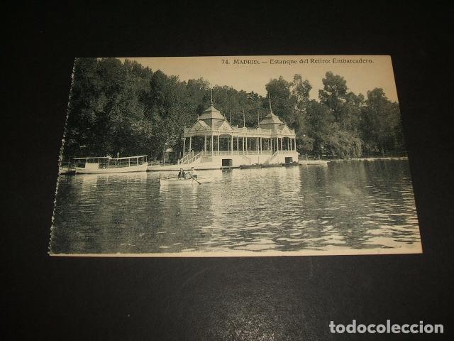 Postales: MADRID ESTANQUE DEL RETIRO EMBARCADERO - Foto 1
