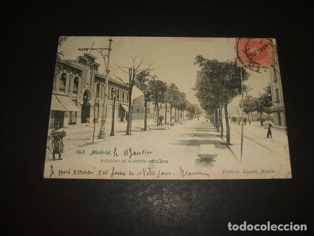 Postales: MADRID BOULEVAR DE ALBERTO AGUILERA - Foto 1