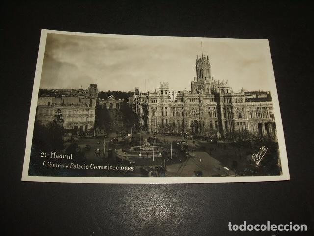 Postales: MADRID CIBELES Y PALACIO DE COMUNICACIONES - Foto 1