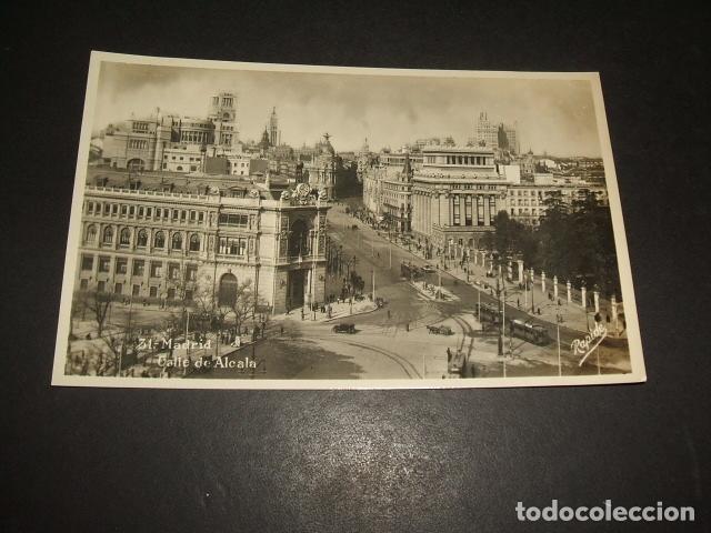 Postales: MADRID CALLE DE ALCALA - Foto 1