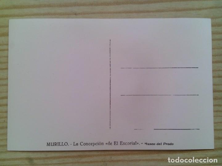 Postales: Postal Murillo - La Concepcion De El Escorial - Museo Del Prado - Sin Circular - Foto 2