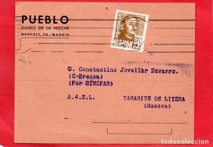 Postais: diario pueblo. targeta comercial