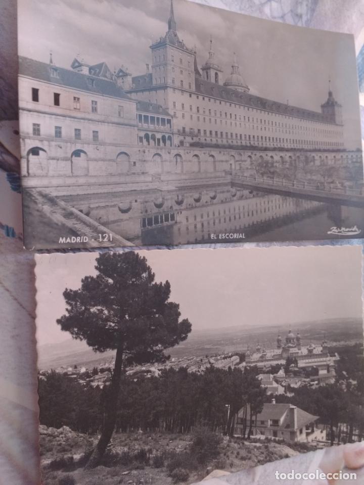 Postales: DOS POSTALES BLANCO Y NEGRO SIN CIRCULAR DEL ESCORIAL.