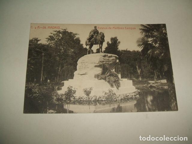 Postales: MADRID ESTATUA DE MARTINEZ CAMPOS - Foto 1