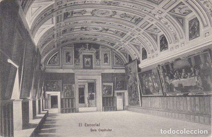Postales: el escorial, sala capitular, madrid - Foto 1