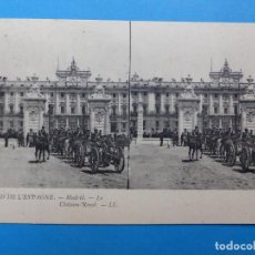 Postales: MADRID - LE CHÁTEAU ROYAL - POSTAL ESTEREOSCOPICA - L. LEVY