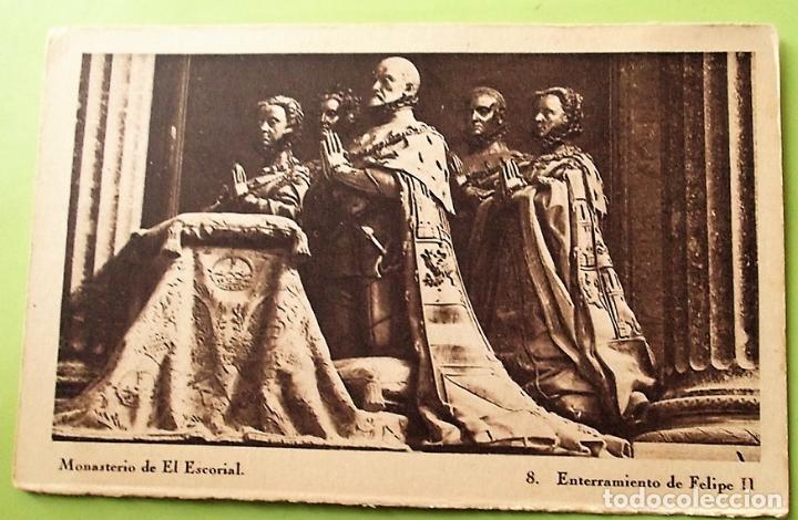 Postales: El Escorial. 8 Entierro de Felipe II. Hauser y Menet. Nueva Blanco/Negro