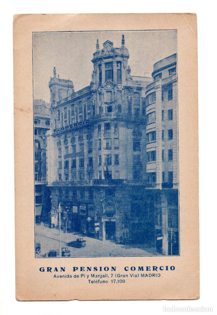 Postales: MADRID.- GRAN PENSION COMERCIO - Foto 1
