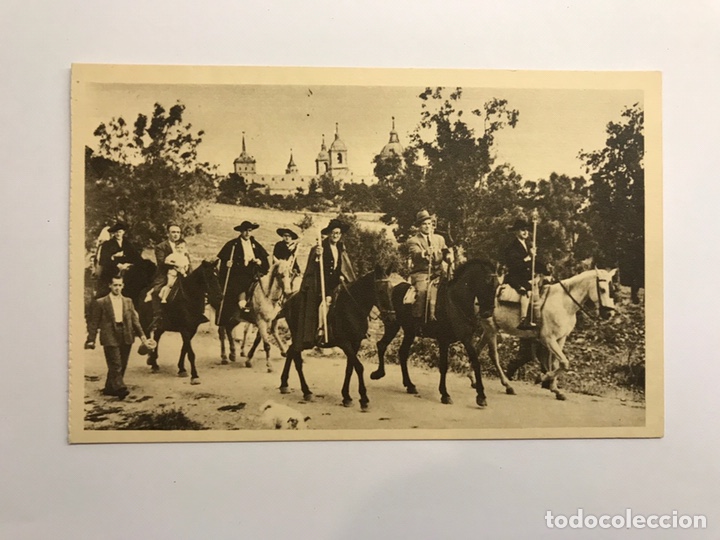 Postkarten: SAN LORENZO DE EL ESCORIAL. Postal Romer&iacute;a de la Virgen de Gracia. Edita: Hauser y Menet (h.1930?)