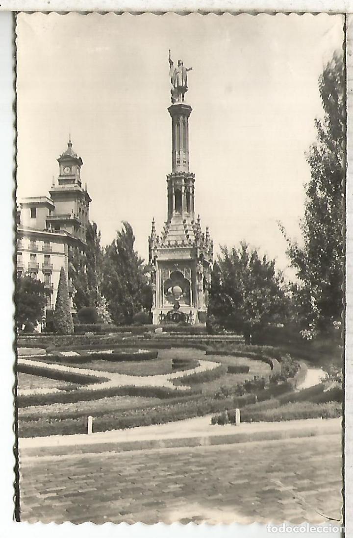 Postales: MADRID MONUMENTO A COLON ESCRITA - Foto 1