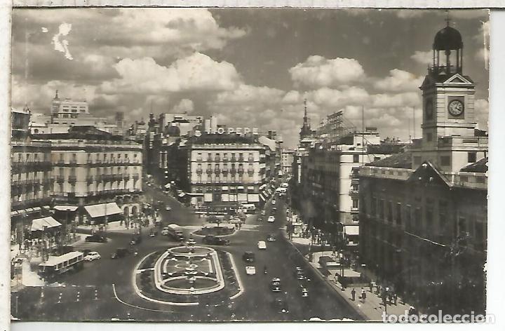 Postales: MADRID PUERTA DEL SOL  ESCRITA - Foto 1