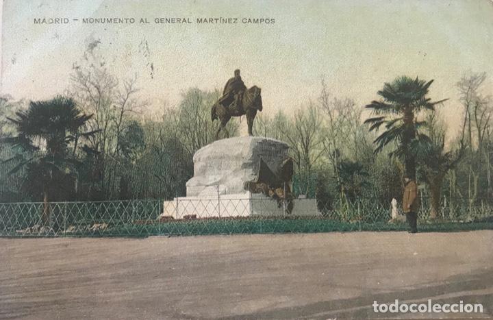 Postales: Madrid - Monumento al General Mart&iacute;nez Campos - Foto 1