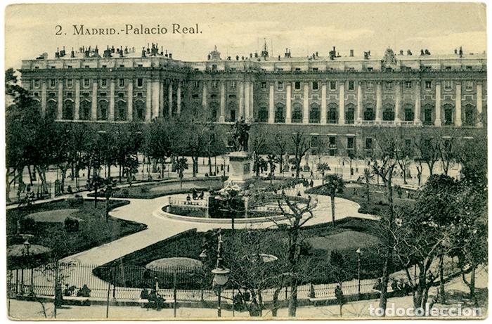 Postales: 2 Madrid - Palacio Real. Grafos. Sin circular - Foto 1