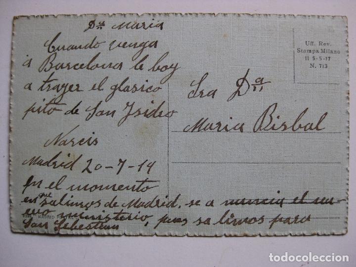 Postales: MADRID - MUSEO DEL PRADO - CIRCULADA EN 1914 - Foto 2