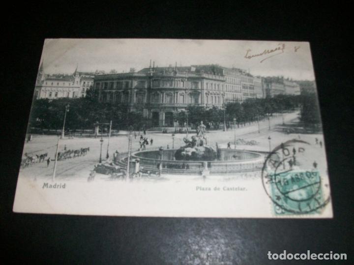 Postales: MADRID PLAZA DE CASTELAR - Foto 1