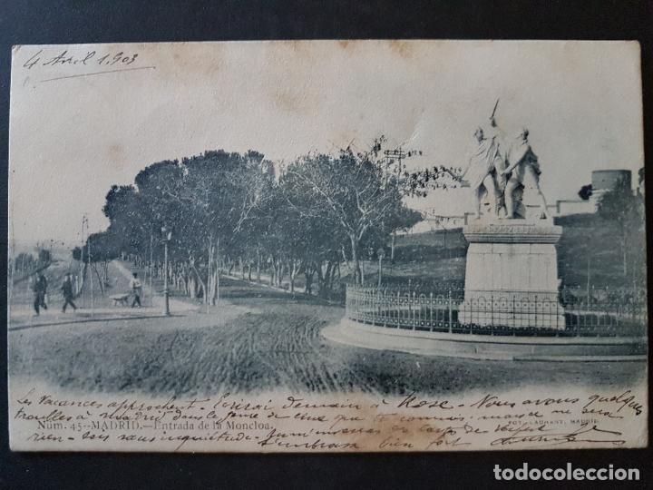 Postales: MADRID ENTRADA DE LA MONCLOA - Foto 1