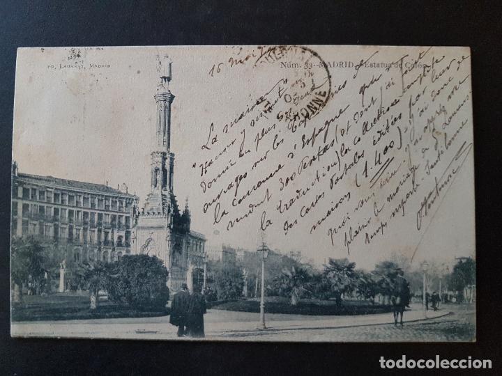 Postales: MADRID ESTATUA DE COLON - Foto 1