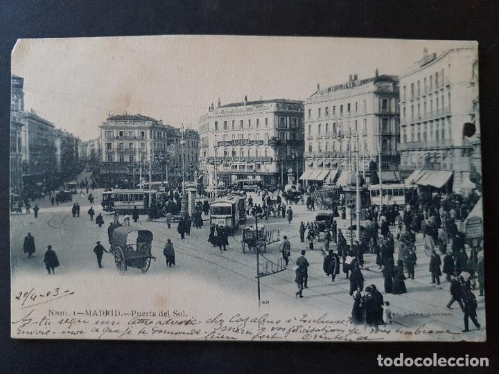 Postales: MADRID PUERTA DEL SOL - Foto 1