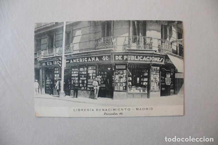 Postales: POSTAL LIBRER&Iacute;A RENACIMIENTO, MADRID - Foto 1