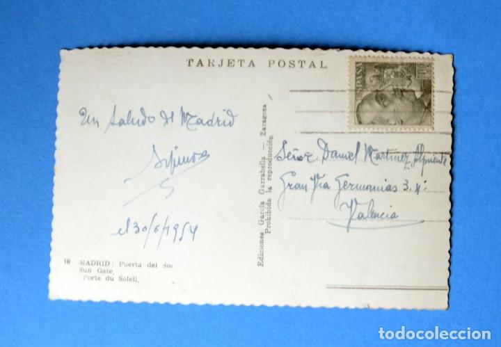Postales: POSTAL DE MADRID: PUERTA DEL SOL - Foto 2