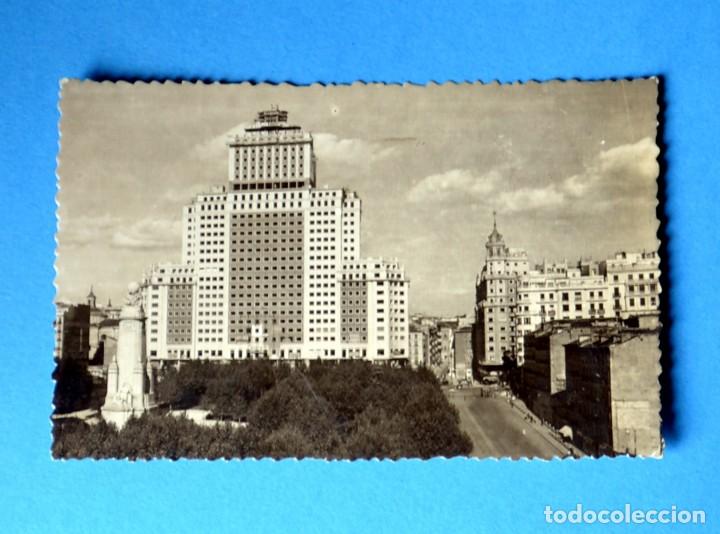 Postales: POSTAL DE MADRID: EDIFICIO ESPA&Ntilde;A : EL RASCACIELOS MAYOR DE EUROPA - Foto 1
