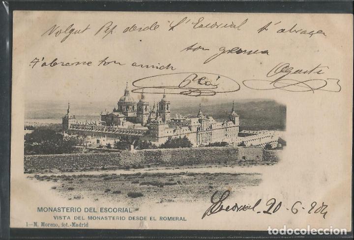 Postcards: MONASTERIO DEL ESCORIAL-REVERSO SIN DIVIDIR-POSTAL ANTIGUA-(56.894)