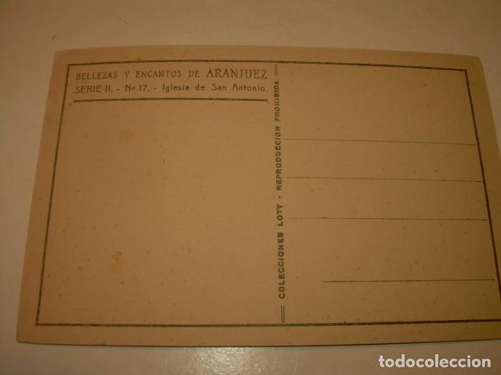 Postales: ANTIGUA POSTAL...........ARANJUEZ. - Foto 2